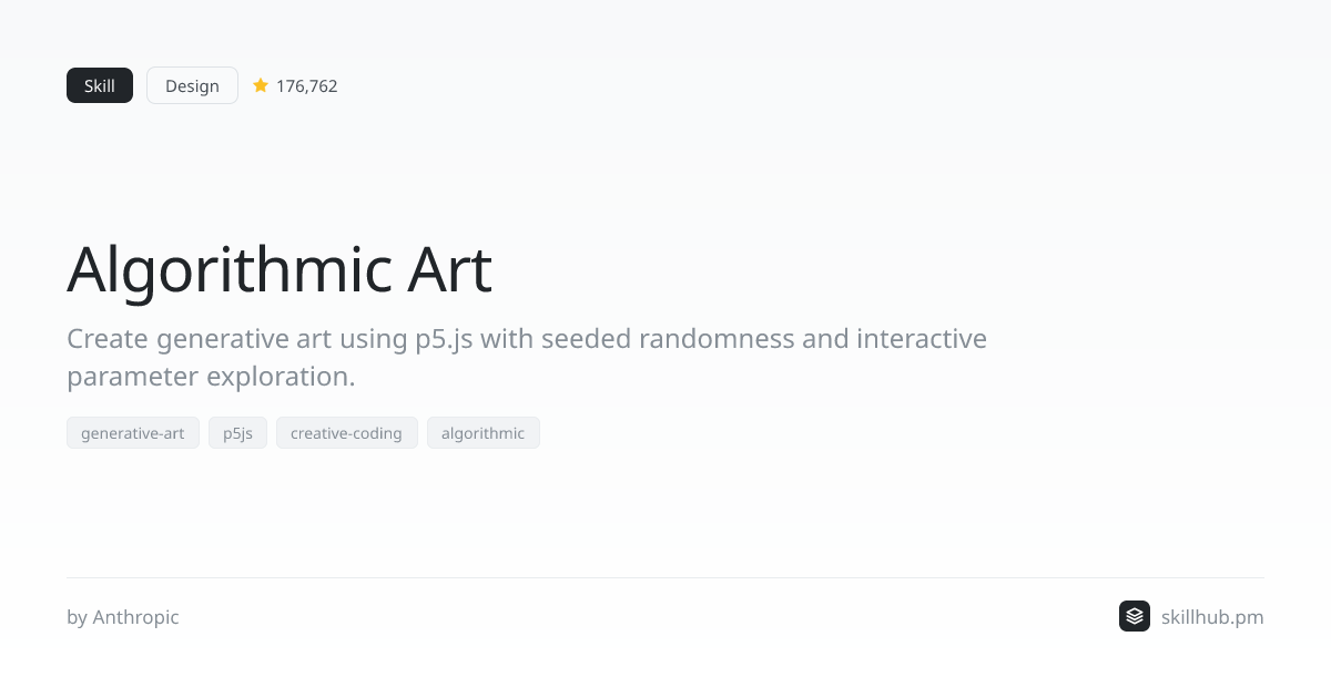 Algorithmic Art — Skill