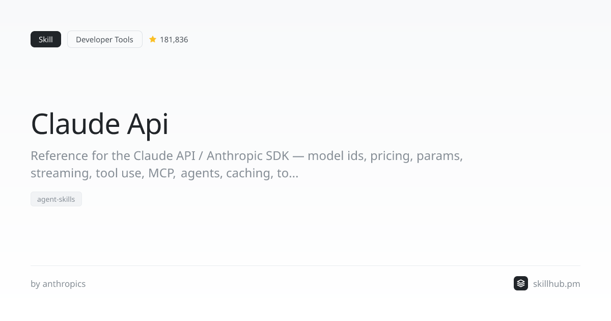 Claude Api — Skill