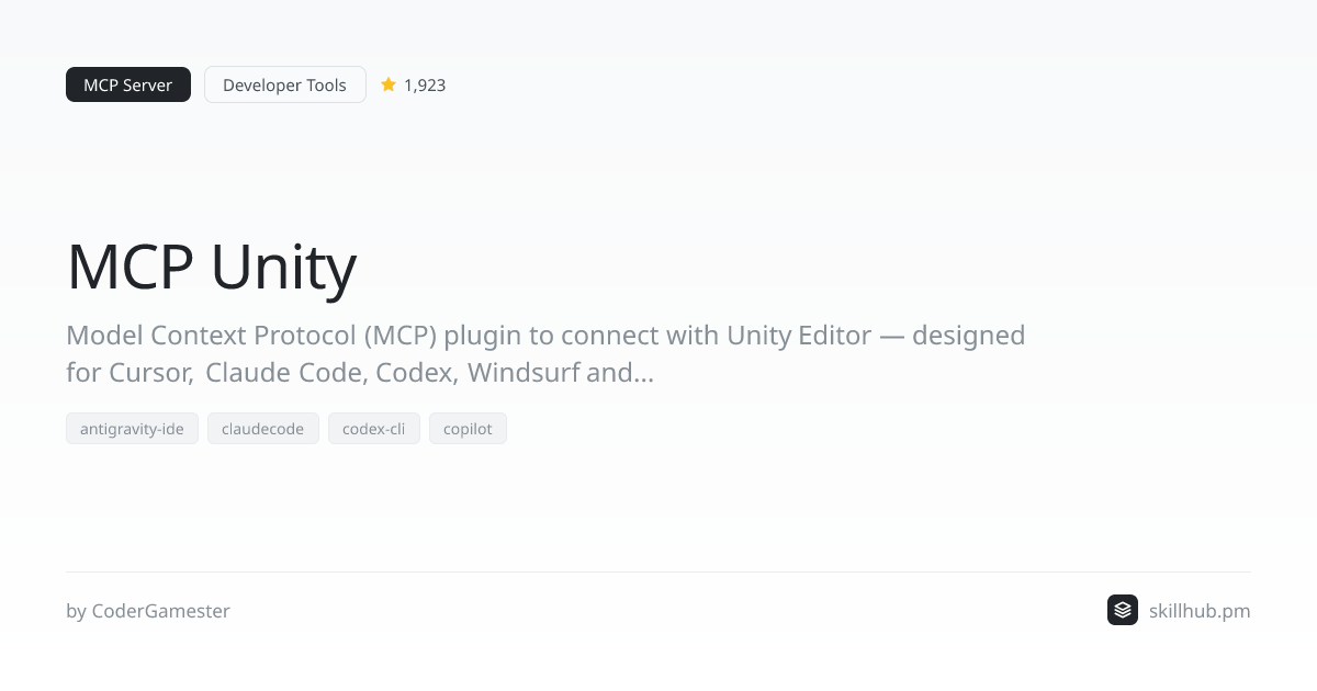 MCP Unity — MCP Server