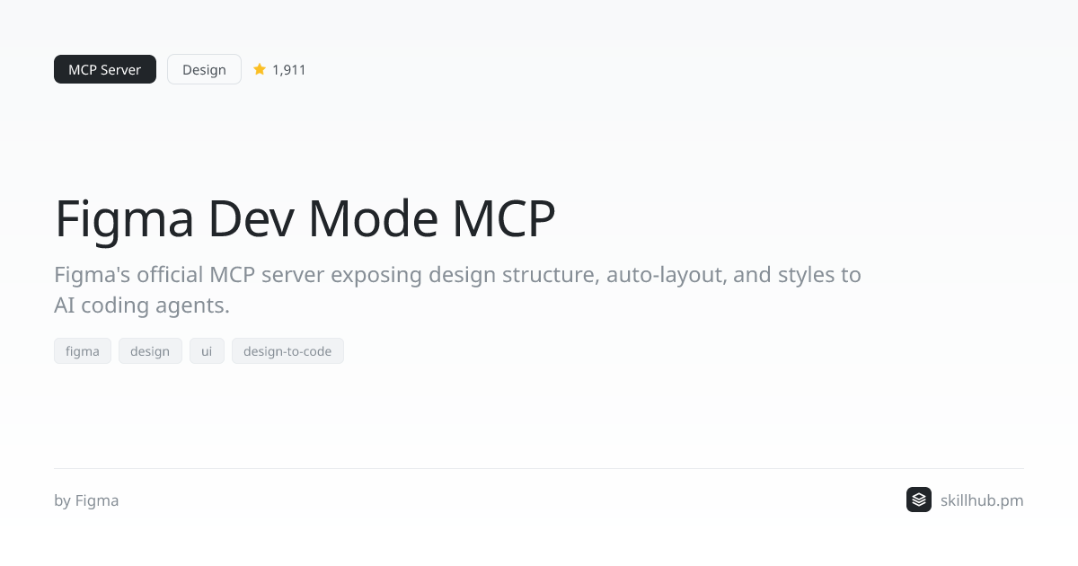 Figma Dev Mode MCP — MCP Server