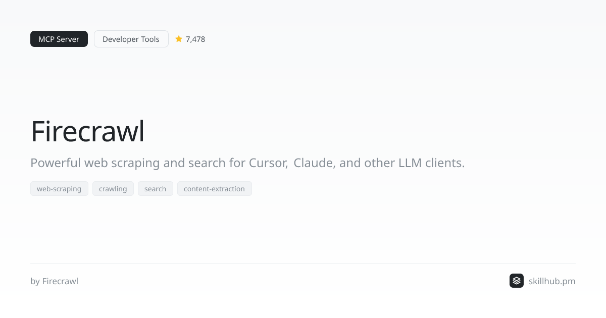 Firecrawl — MCP Server