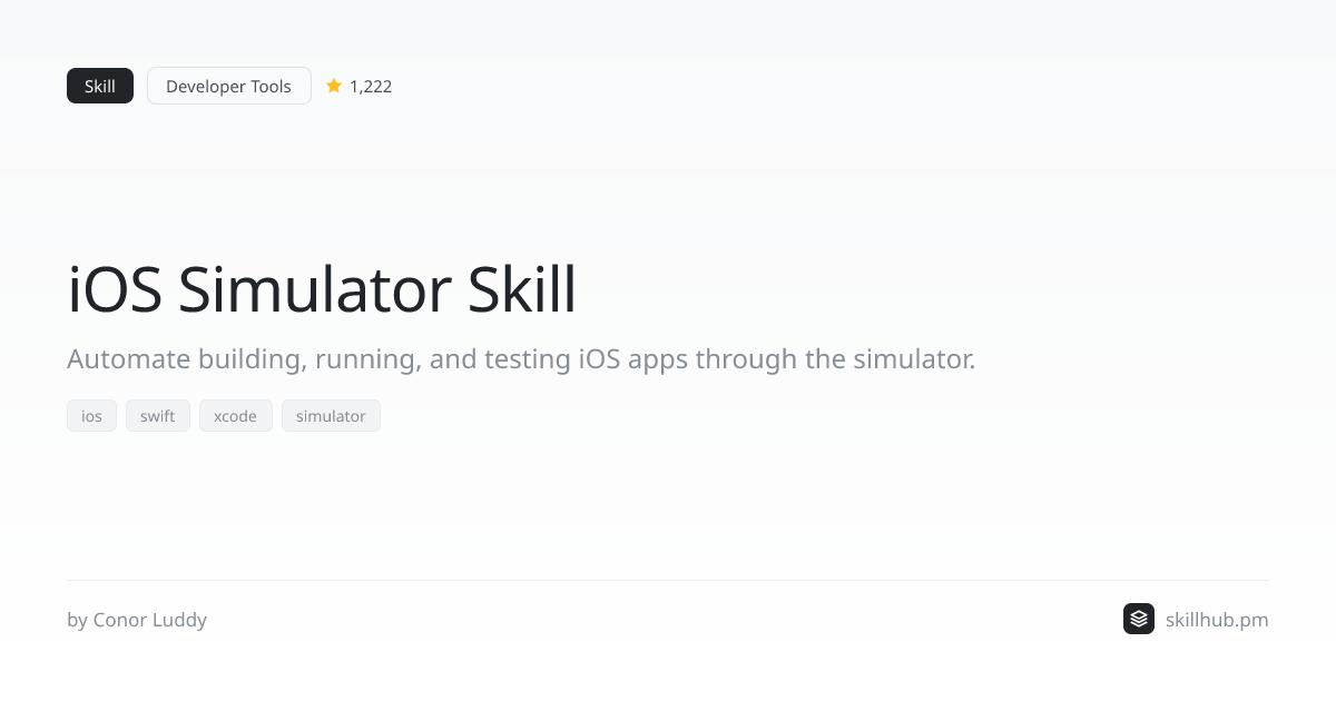 iOS Simulator Skill — Skill