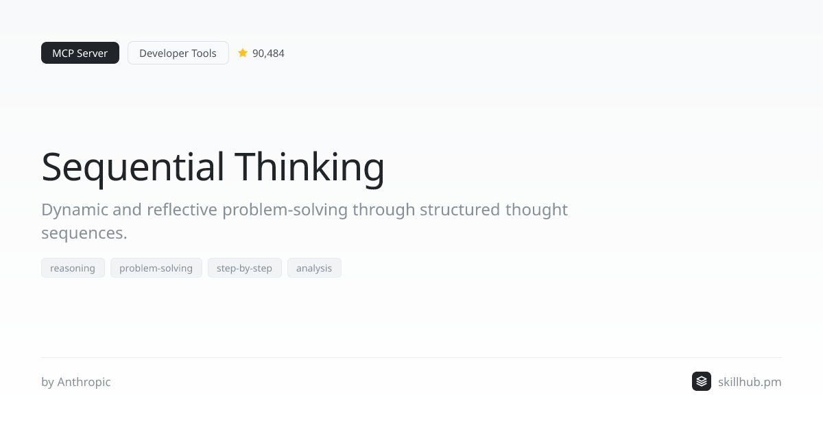 Sequential Thinking — MCP Server